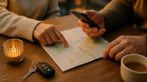זוג מתכנן שהייה קצרה בראשון לציון בנושא חדר כושר וספא במלון בוטיק