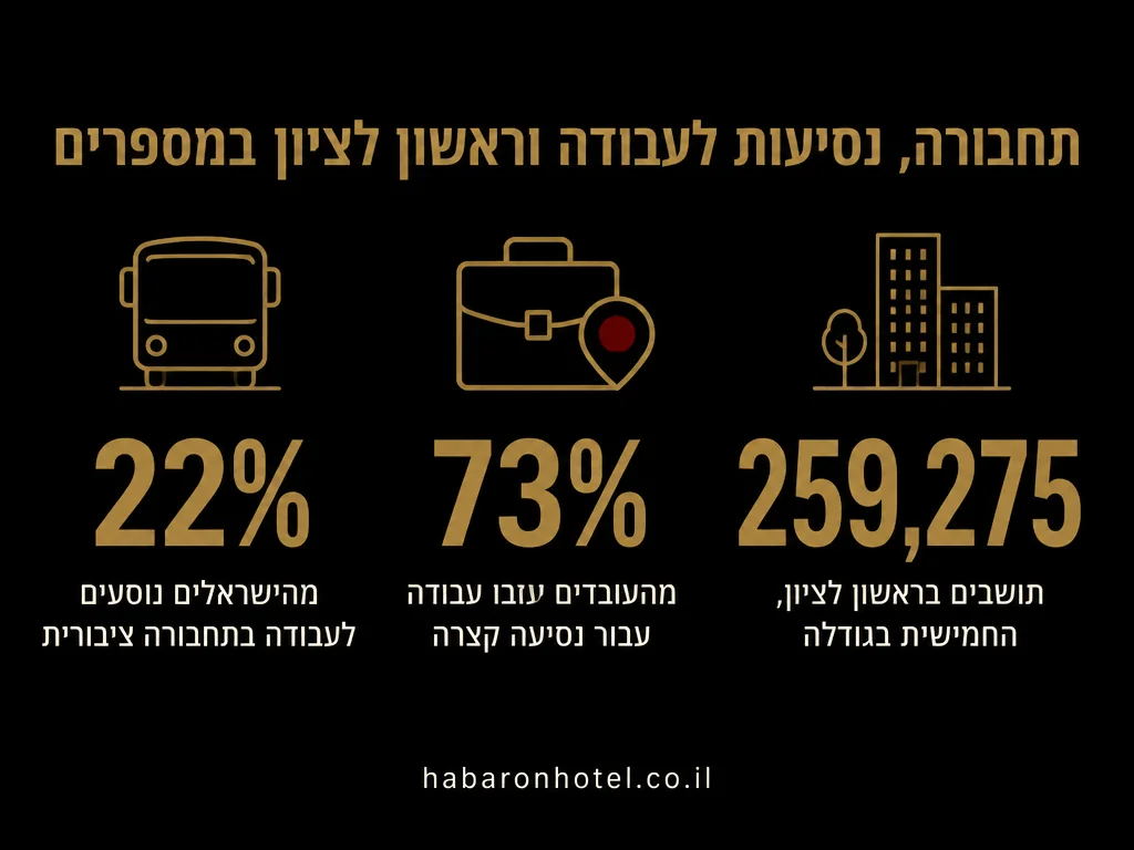 נתונים מתוך המדריך בנושא חדרים לפי שעה ברחובות
